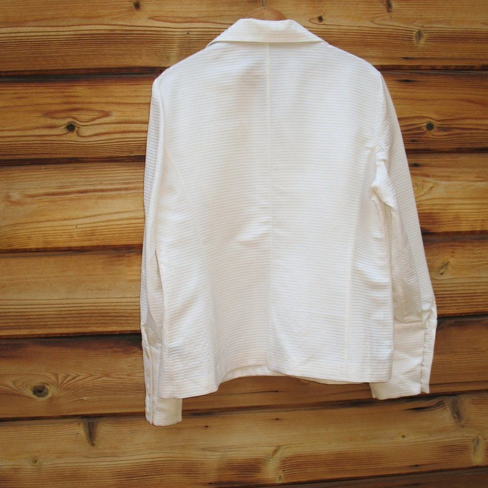 NWOT Cream Textured Wool Blend Jacket Shacket - Picture 6 of 8